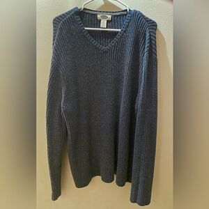 Old Navy Blue-Charcoal V-Neck Sweater